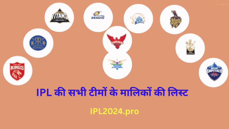 ALL IPL TEAM OWNER (सभी आईपीएल टीमों के मालिक )